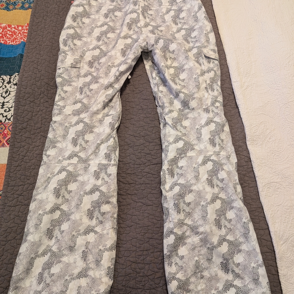 Helly Hansen White and Gray Camo Wide Leg Pants